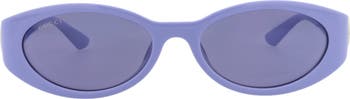 56mm Oval Sunglasses