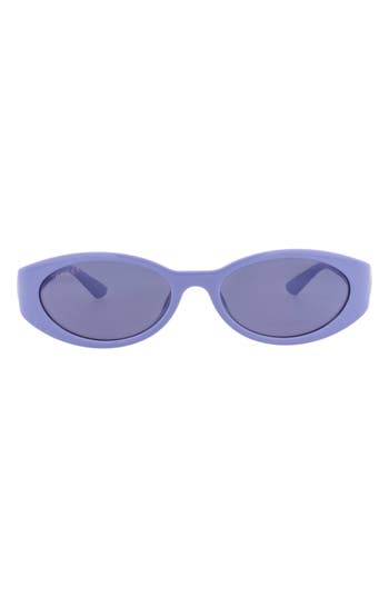 Gucci Round-frame Injection Sunglasses In Purple