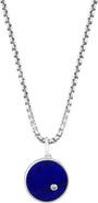EFFY Lapis Lazuli & White Sapphire Pendant Necklace