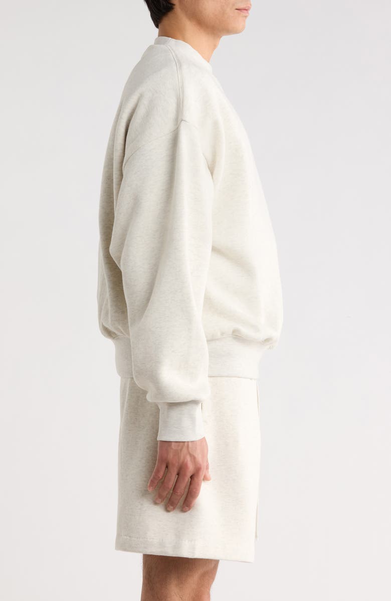 Fear of God Essentials Classic Logo Graphic Sweatshirt, Alternate, color, Oatmeal Heather
