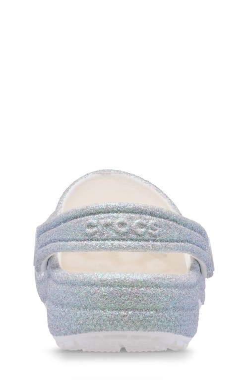 CROCS CROCS KIDS' CLASSIC IRIDESCENT GLITTER CLOG
