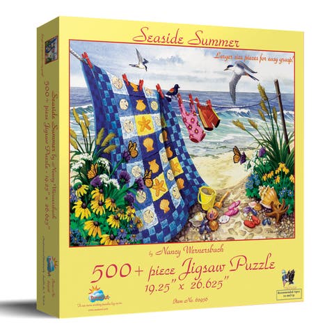 Seaside Summer 500 piece Jigsaw Puzzle for Adults Large Pieces
