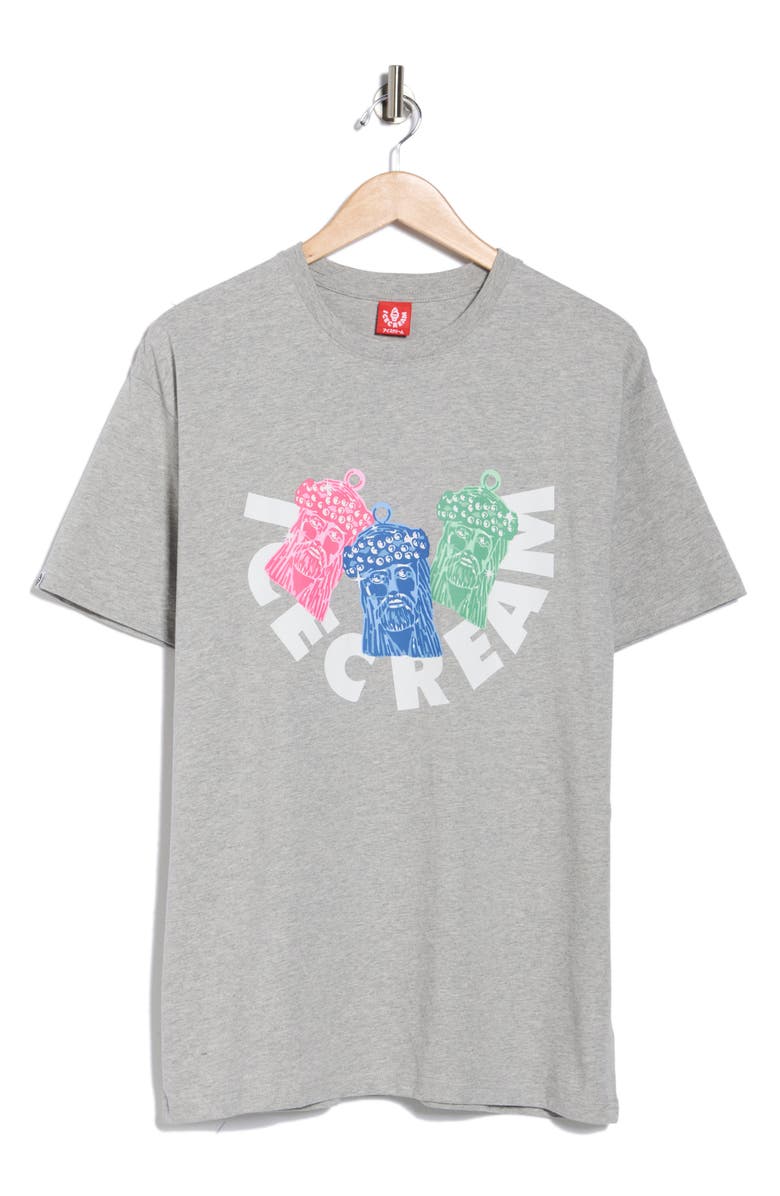 ICECREAM Pieces Graphic T-Shirt, Alternate, color, Heather Gray