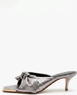 Bróg Brida Mule Kitten Heel Cosmos Silver