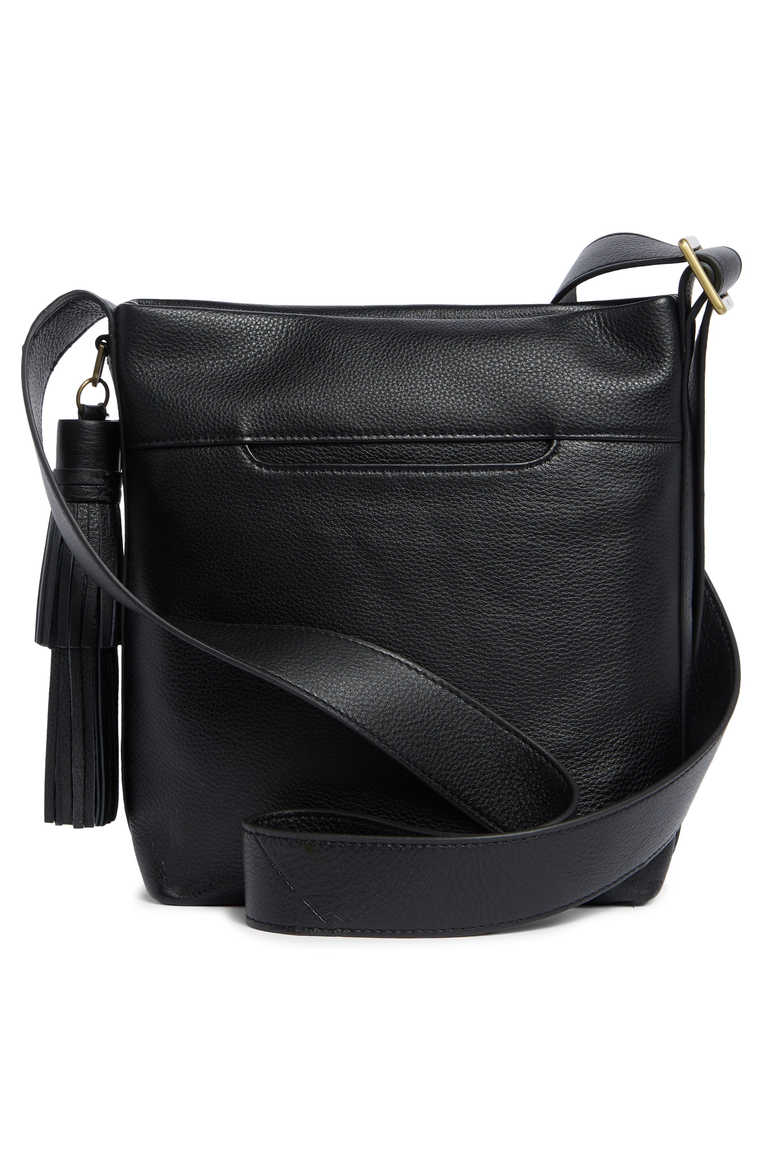 HOBO Blaze Bucket Crossbody Bag, Alternate, color, Black
