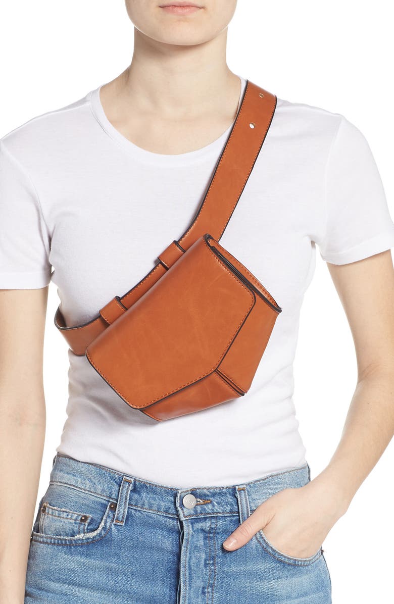 Leith Faux Leather Utility Belt Bag, Alternate, color,