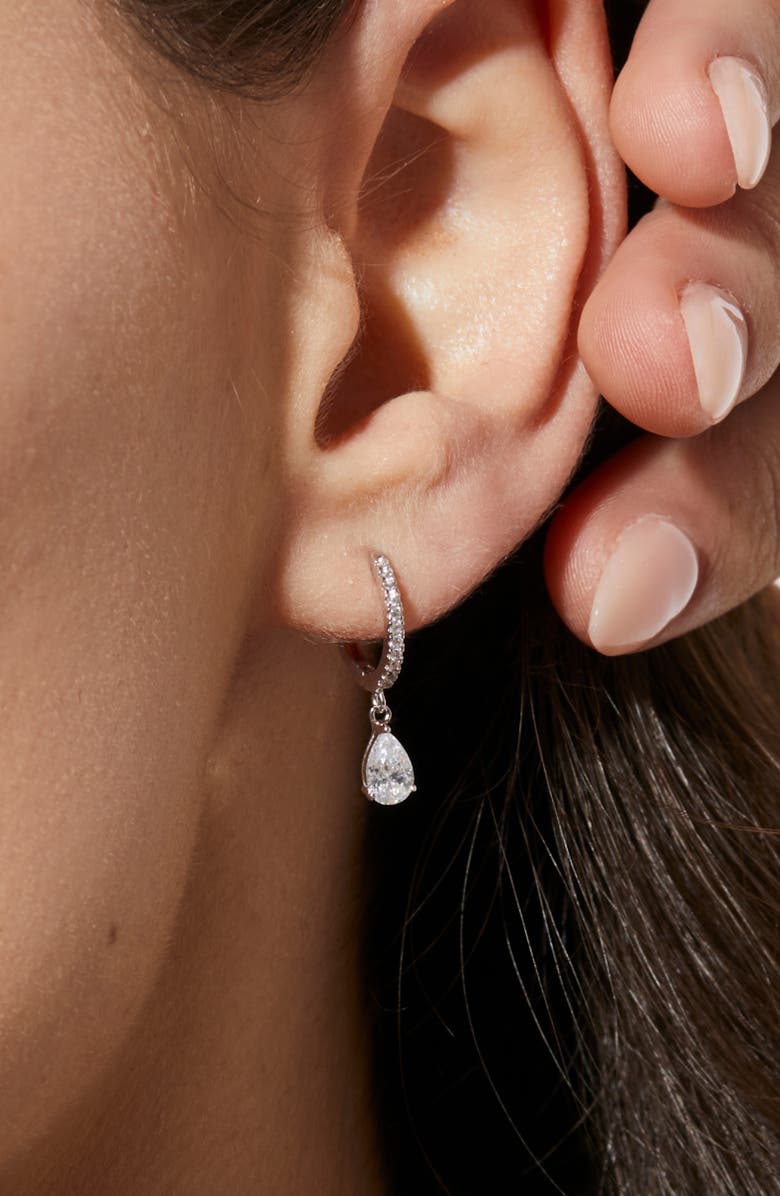 Ana Luisa Delicate Huggie Hoops - Elise, Alternate, color, Silver