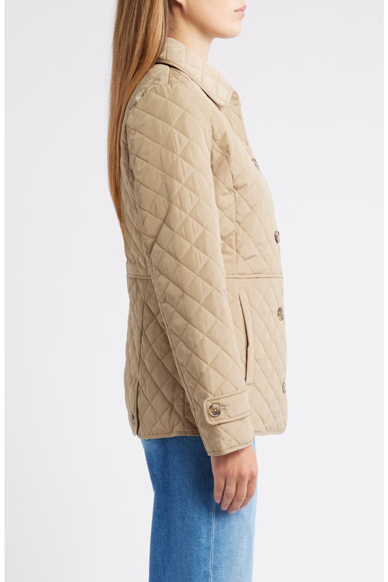 Crested Quilted Jacket, Alternate, color, BIRCH TAN