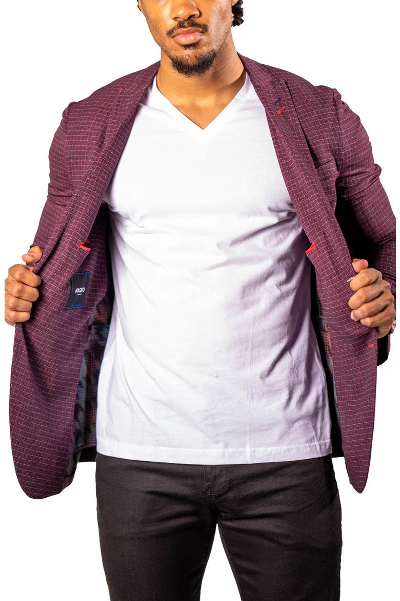 Vortex Red Unconstructed Blazer, Alternate, color, RED