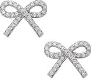 Lily Nily Kids' Pavé Bow Stud Earrings