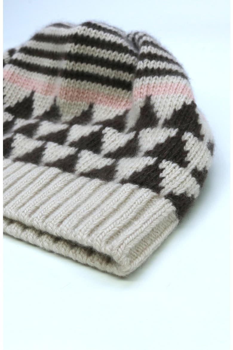 CASHMERE HAT IN NORDIC DESIGN, Alternate, color, IVORY COMBO