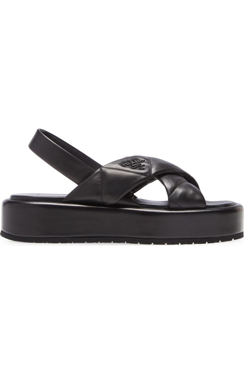 Prada Platform Slingback Sandal, Alternate, color,