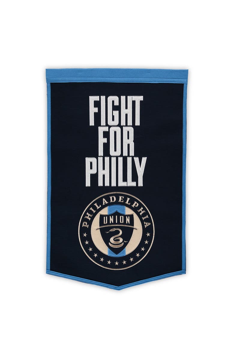 WINNING STREAK Philadelphia Union Dynasty Banner, Main, color, Black