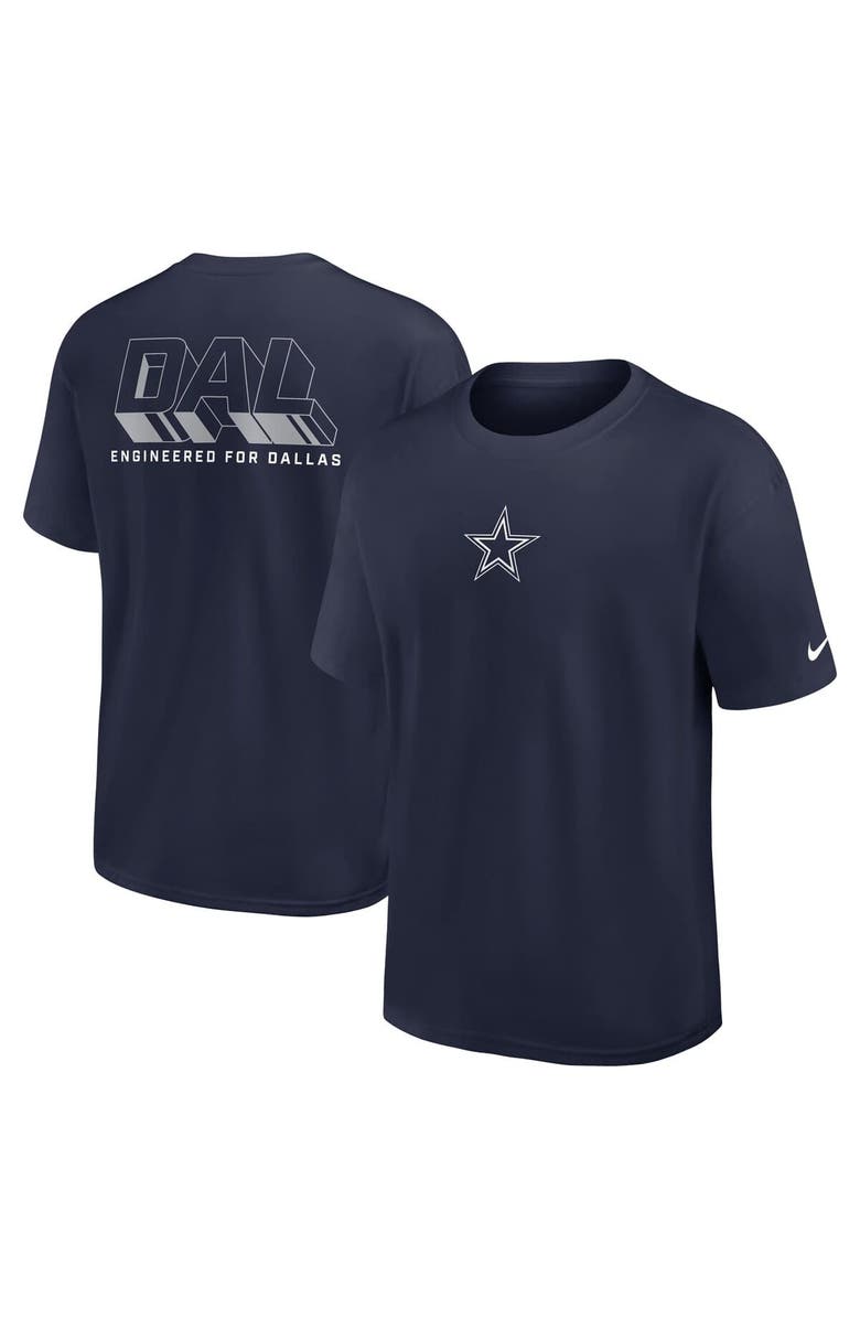 Nike Men's Nike Navy Dallas Cowboys Dominate The Game Essential Max90 T-Shirt, Main, color, Navy