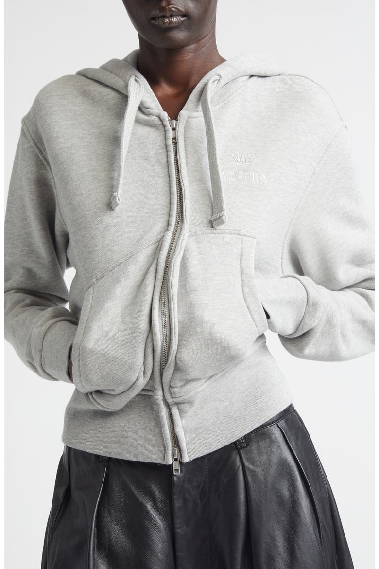 Twisted Full Zip Hoodie, Alternate, color, HEATHER GREY