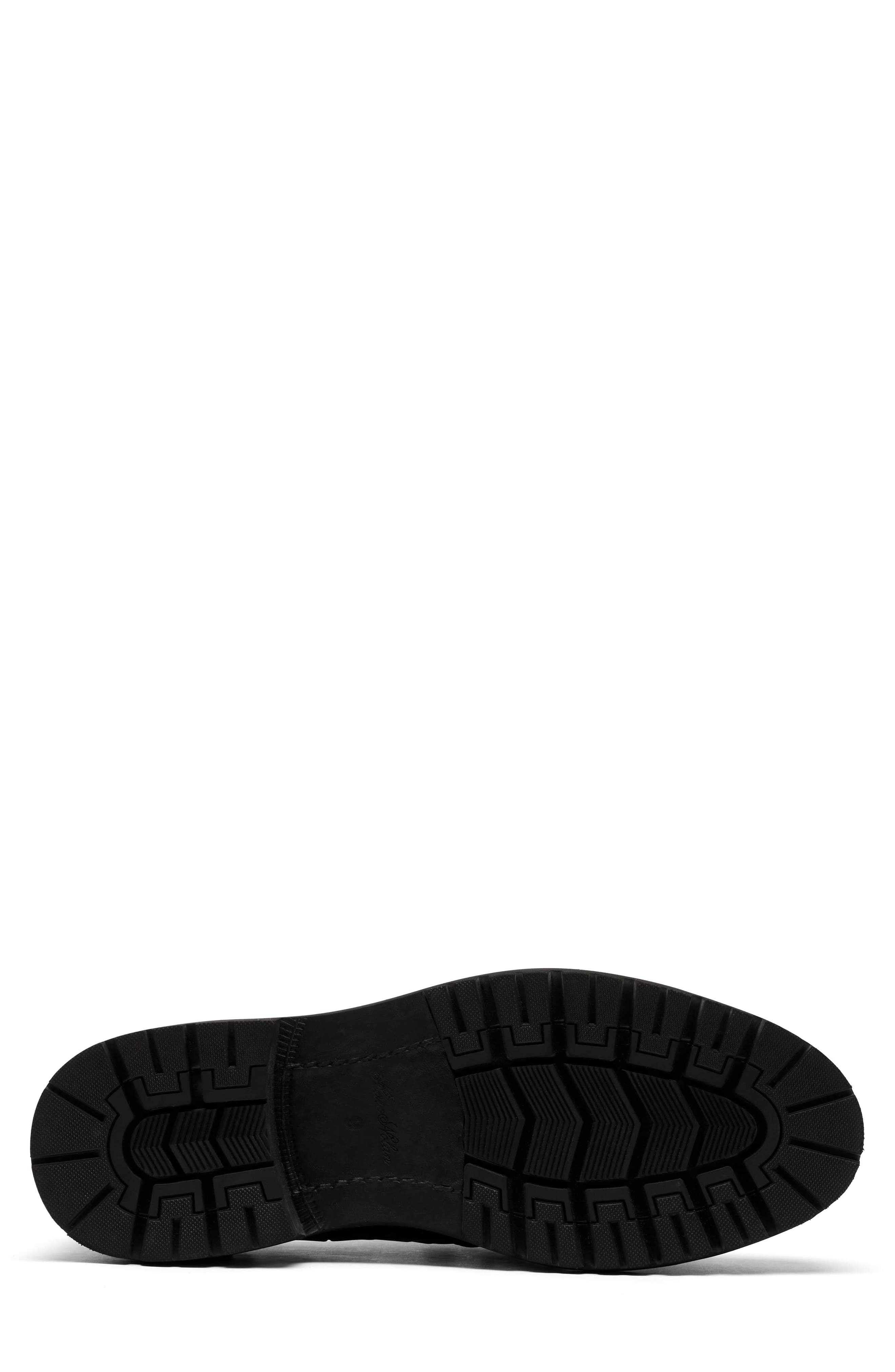 Summit Croc Embossed Leather Hiker Oxford, Alternate, color, BLACK CROC