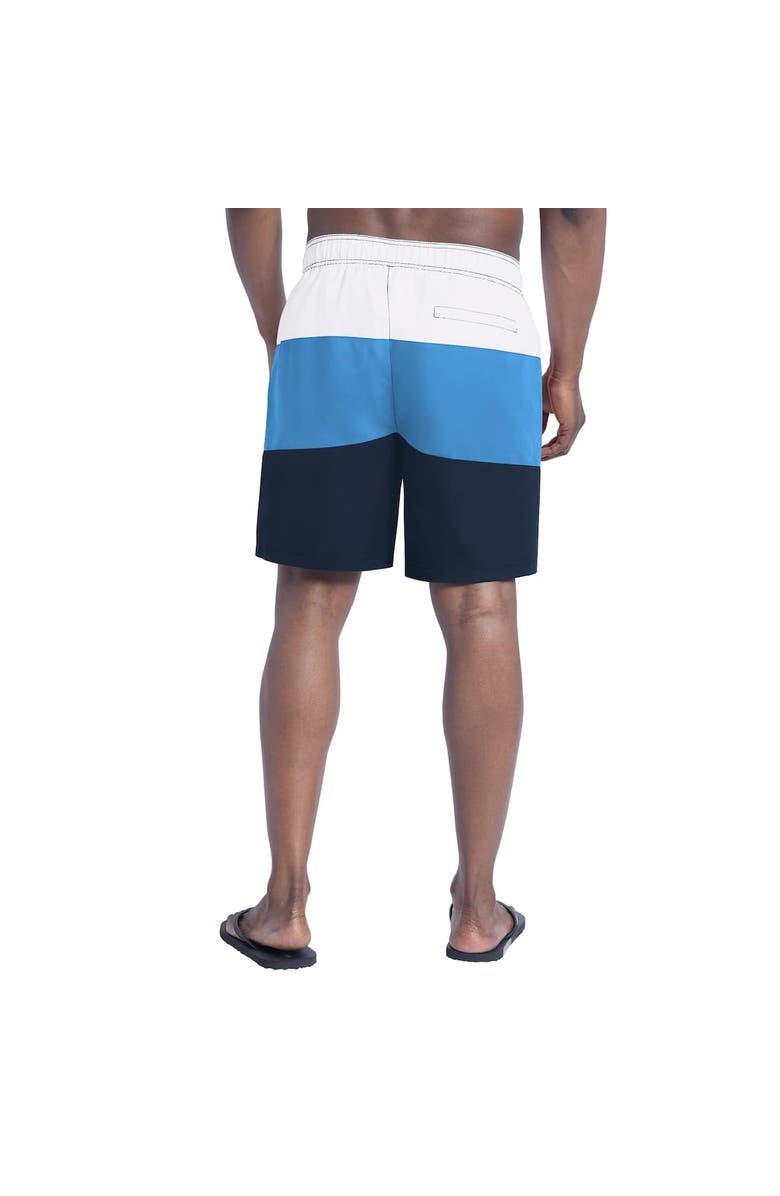 G-III SPORTS BY CARL BANKS Men's G-III Sports by Carl Banks  Navy/Light Blue Tennessee Titans Sunrise Volley Swim Shorts, Alternate, color, Navy