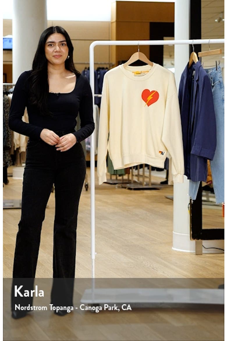 Bolt Heart Cotton Blend Sweatshirt video