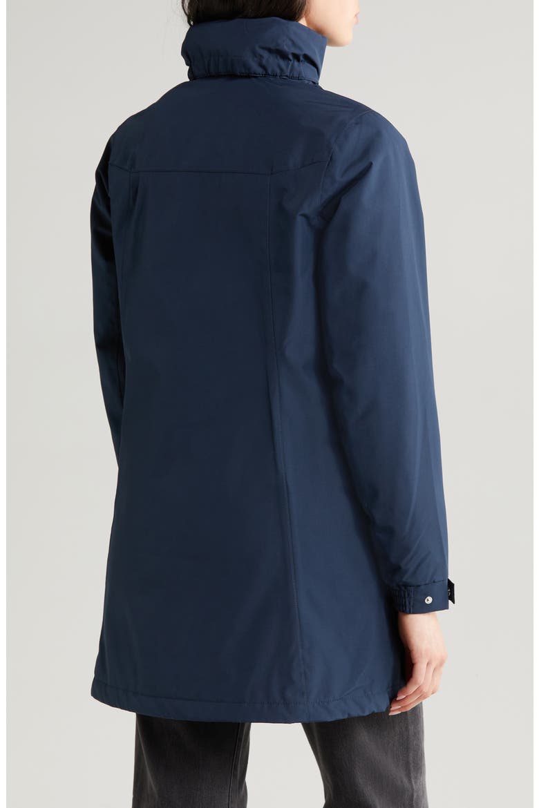 Aden Hooded Waterproof Insulated Rain Jacket, Alternate, color, 597 NAVY