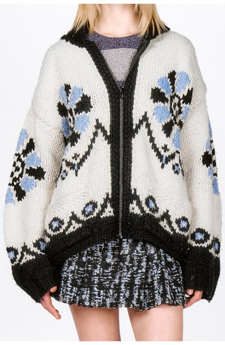 Anna Sui Bloomsbury Cardigan, Main, color, 