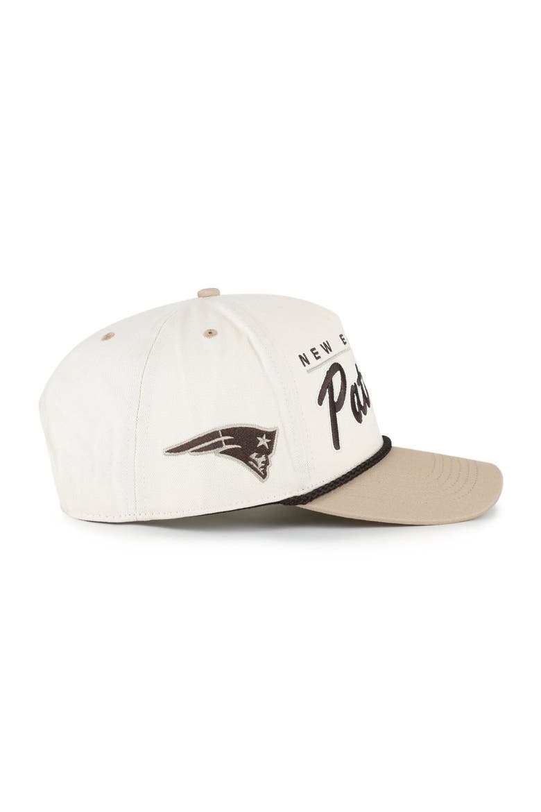 Men's '47  Natural/Tan New England Patriots Neutral Terrain Hitch Rope Adjustable Hat, Alternate, color, Natural