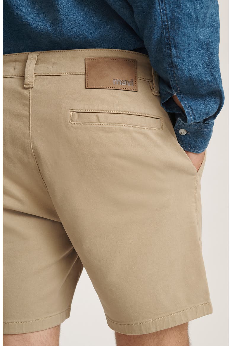 Nate Flat Front Stretch Twill Shorts, Alternate, color, KHAKI CASUAL TWILL