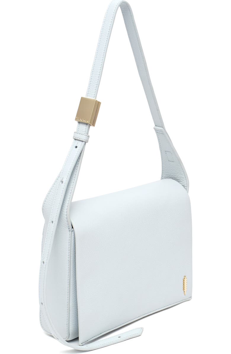 Thacker Jennie Leather Flap Shoulder Bag, Alternate, color, Maldives Blue