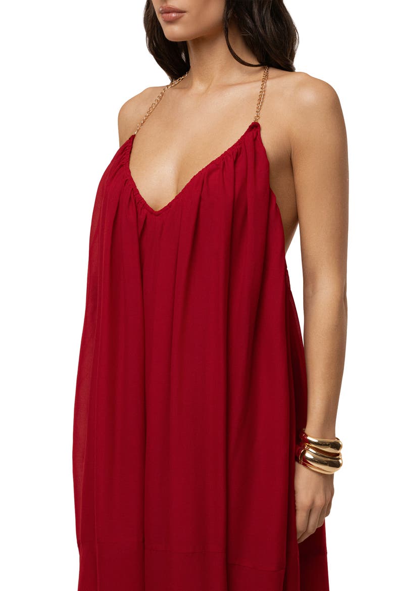 Hana Backless Maxi Dress, Alternate, color, Red