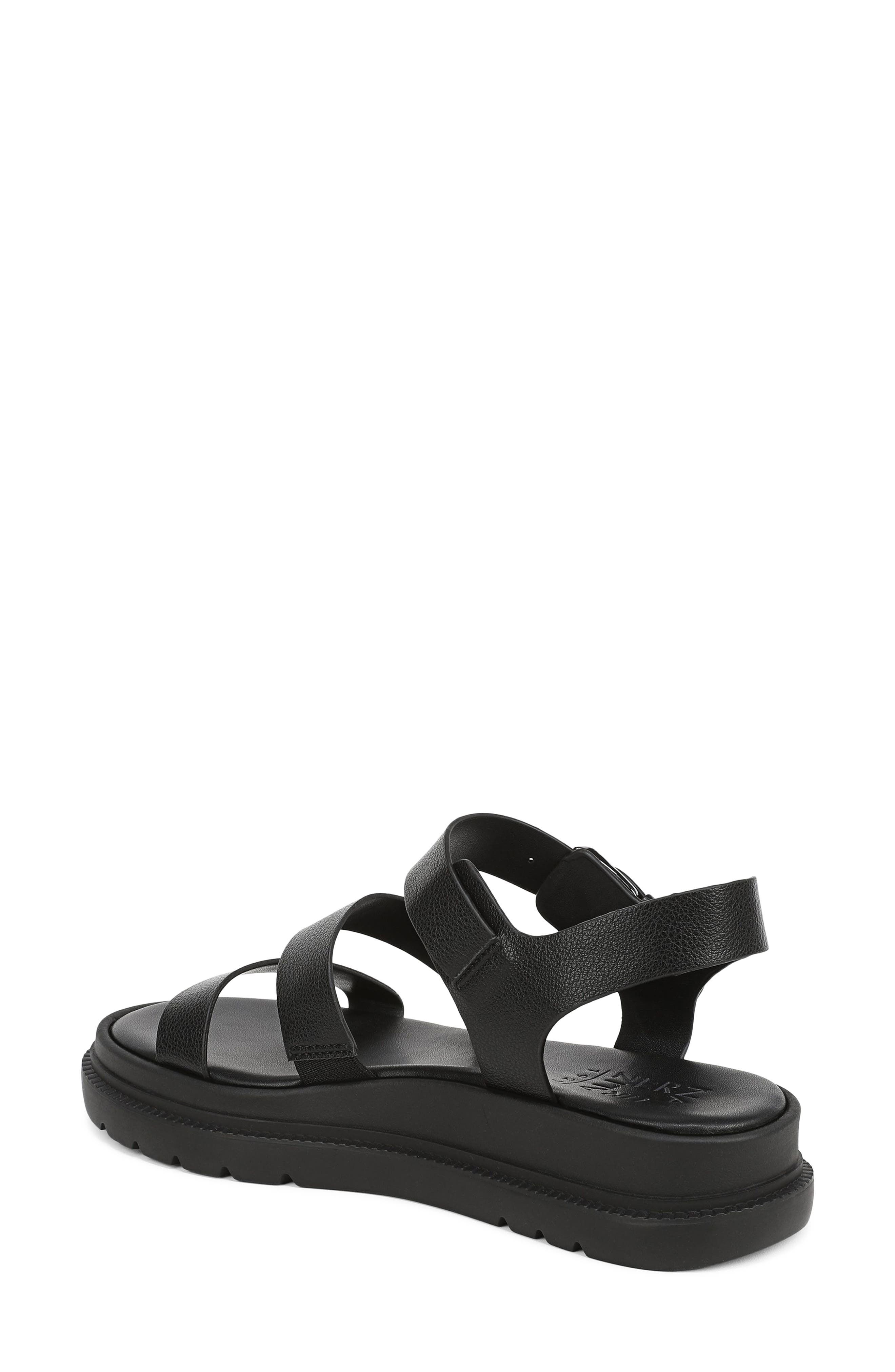 Naturalizer Avenue Ankle Strap Platform Sandal, Alternate, color, Black