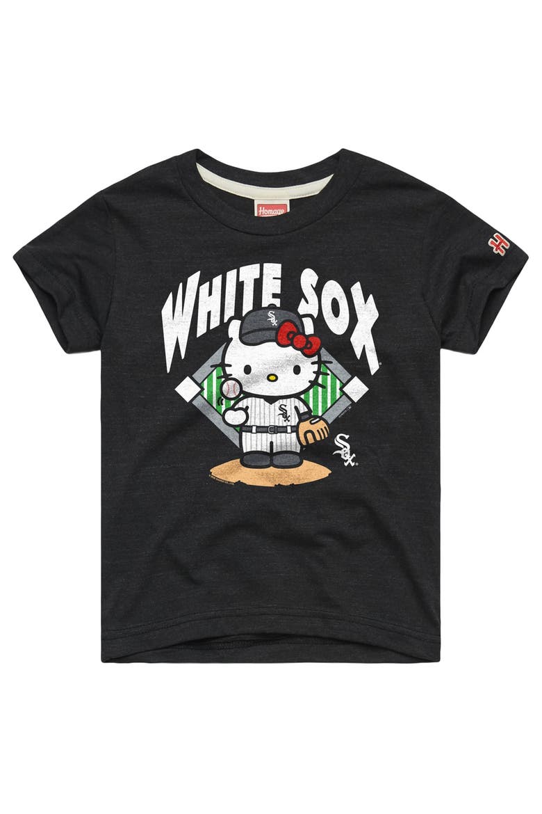 Toddler Homage  Charcoal Chicago White Sox Hello Kitty x MLB Tri-Blend T-Shirt, Main, color, Charcoal