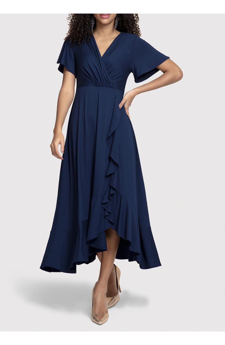 Alie Street London Waterfall Dress, Alternate, color, Navy