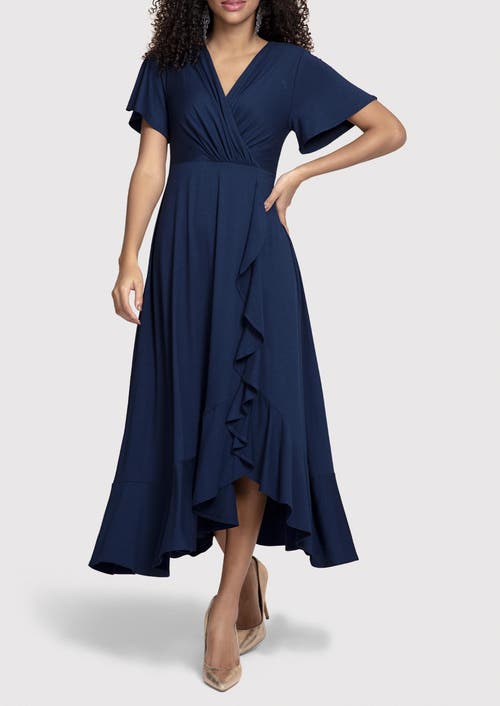 Alie Street London Waterfall Dress In Blue