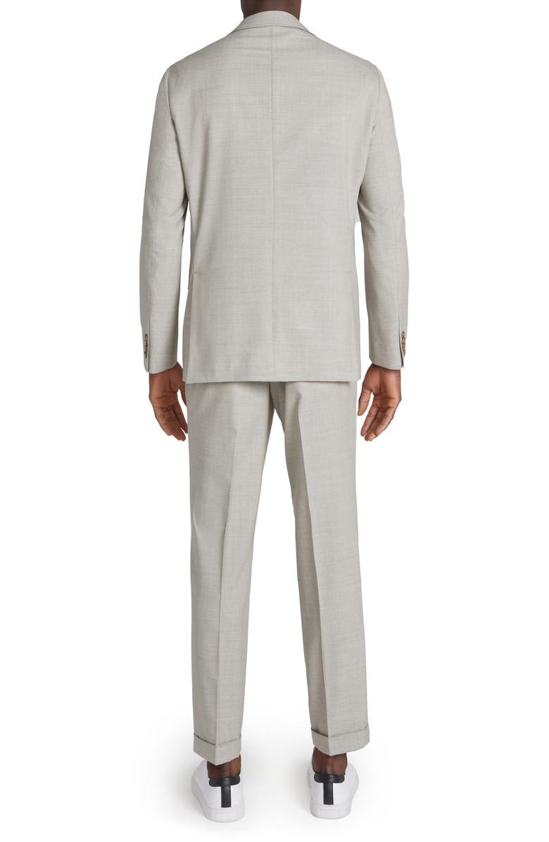Jack Victor Midland Mélange Wool Suit, Alternate, color, Taupe