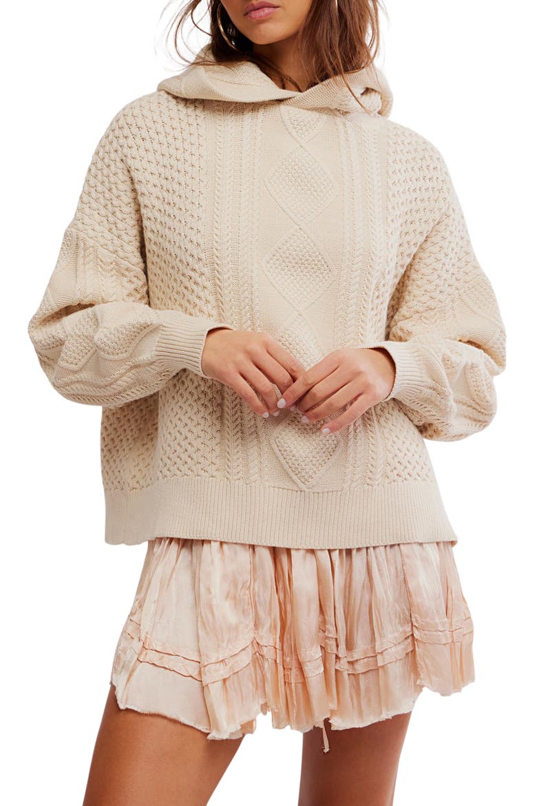 Explorer Hooded Sweater, Main, color, MACADAMIA