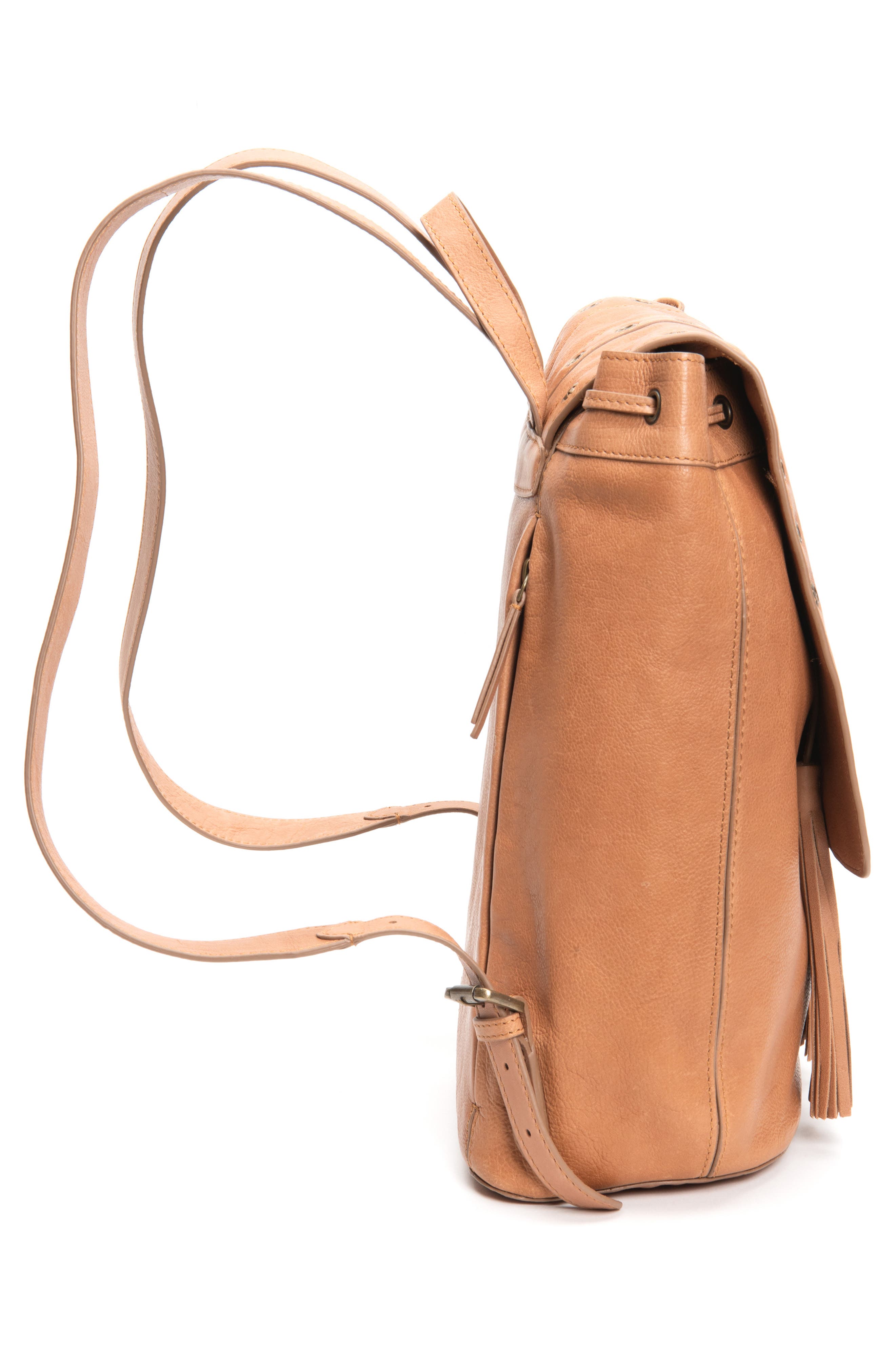 Frye Evie Leather Backpack, Alternate, color, 