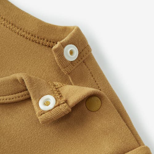 Milkbarn Brushed Long Sleeve T-shirt In Brown