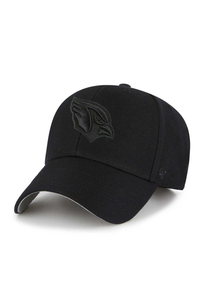 Men's '47 Black Arizona Cardinals  Tonal MVP Adjustable Hat, Main, color, Black