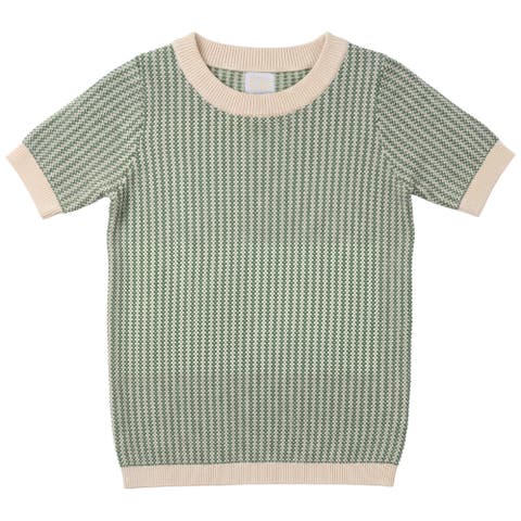 Crew Neck in Knit Texture Top (Toddler, Little Kid & Big Kid)
