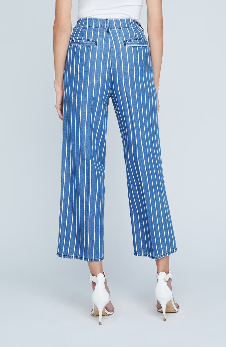 L'AGENCE Zayne High Waist Crop Wide Leg Trouser Jeans, Alternate, color, 