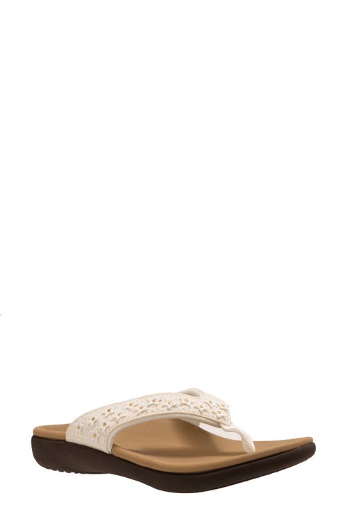 Revitalign Yumi Bvi Flip Flop In White