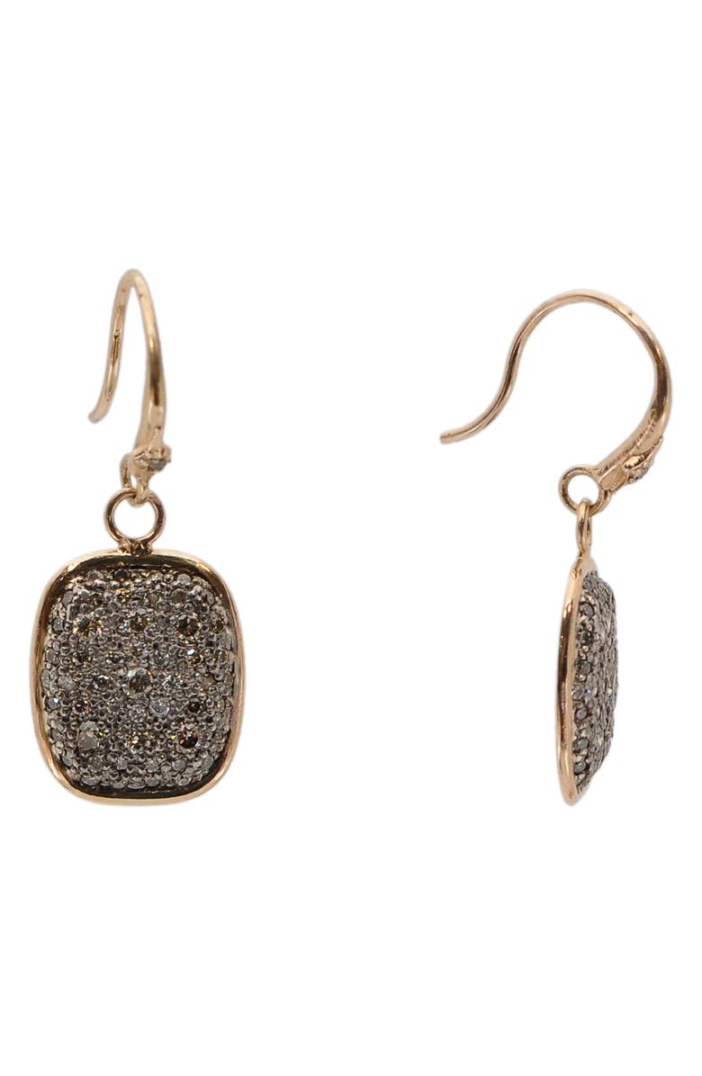 Armenta Pavé Cushion Diamond Drop Earrings, Main, color,