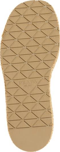 Raffia Flatform Slide Sandal
