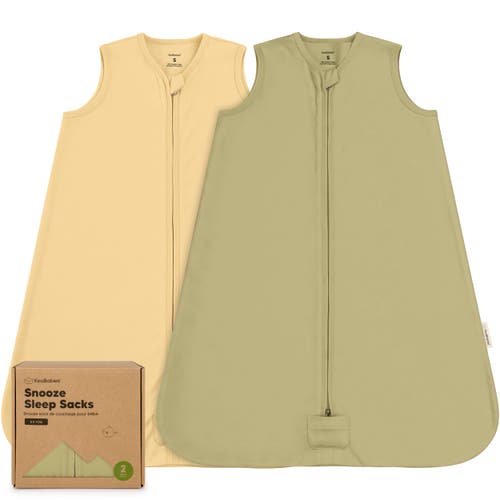 Keababies 2-pack Snooze Sleep Sacks In Avocado