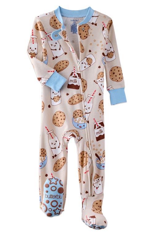 Butterblu Cruz Fitted One-piece Organic Cotton Footie Pajamas
