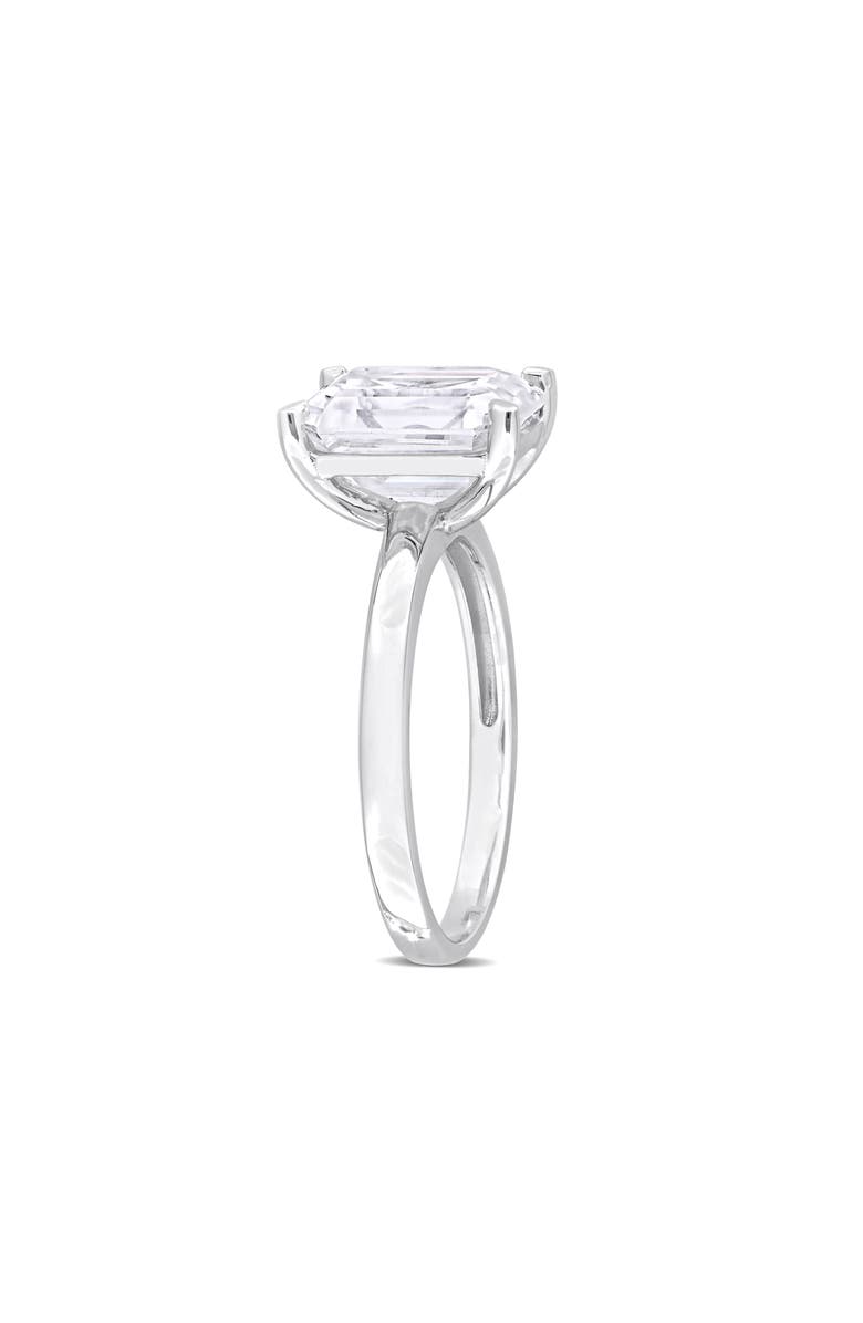 DELMAR Dew Octagon Created Moissanite Ring, Alternate, color, Silver