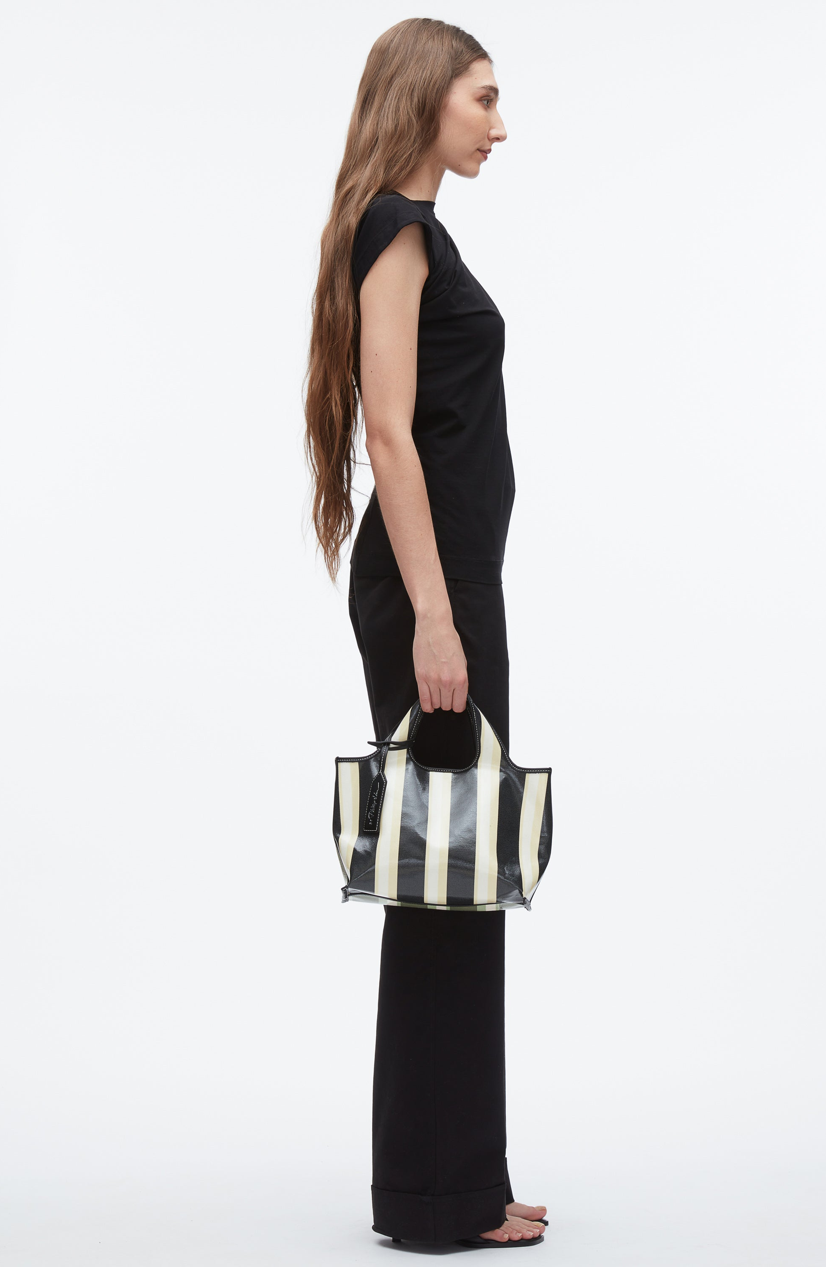 3.1 Phillip Lim Dual Stripe Mini Market Tote, Alternate, color, 