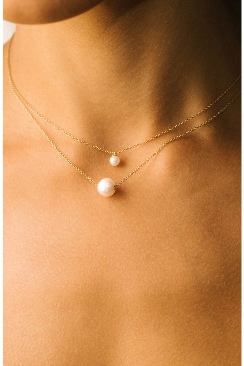Cultured Pearl Choker Necklace, Alternate, color, 14K YELLOW GOLD