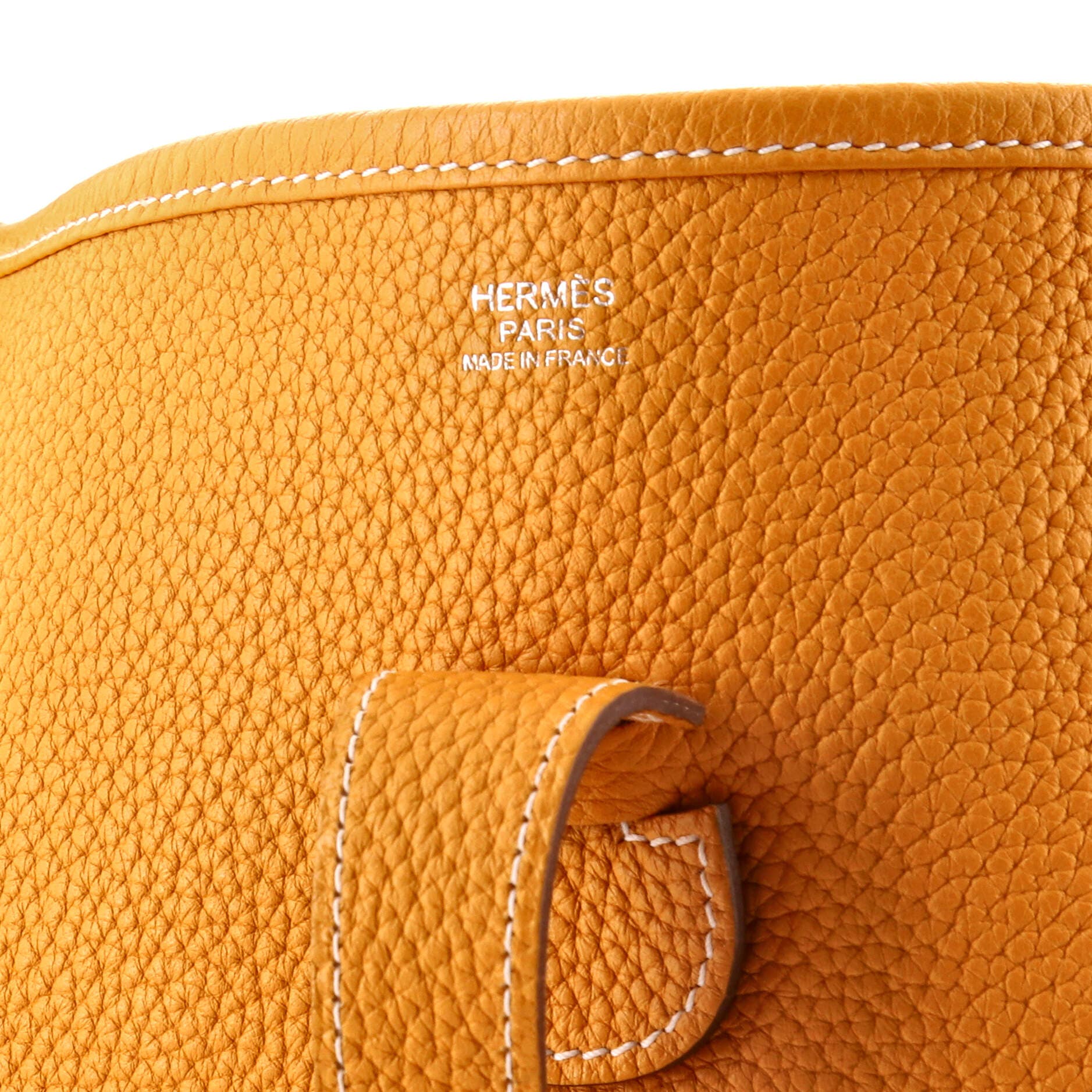 Pre-Owned Hermes Evelyne Bag Gen III Clemence GM, Alternate, color, Natural Sable