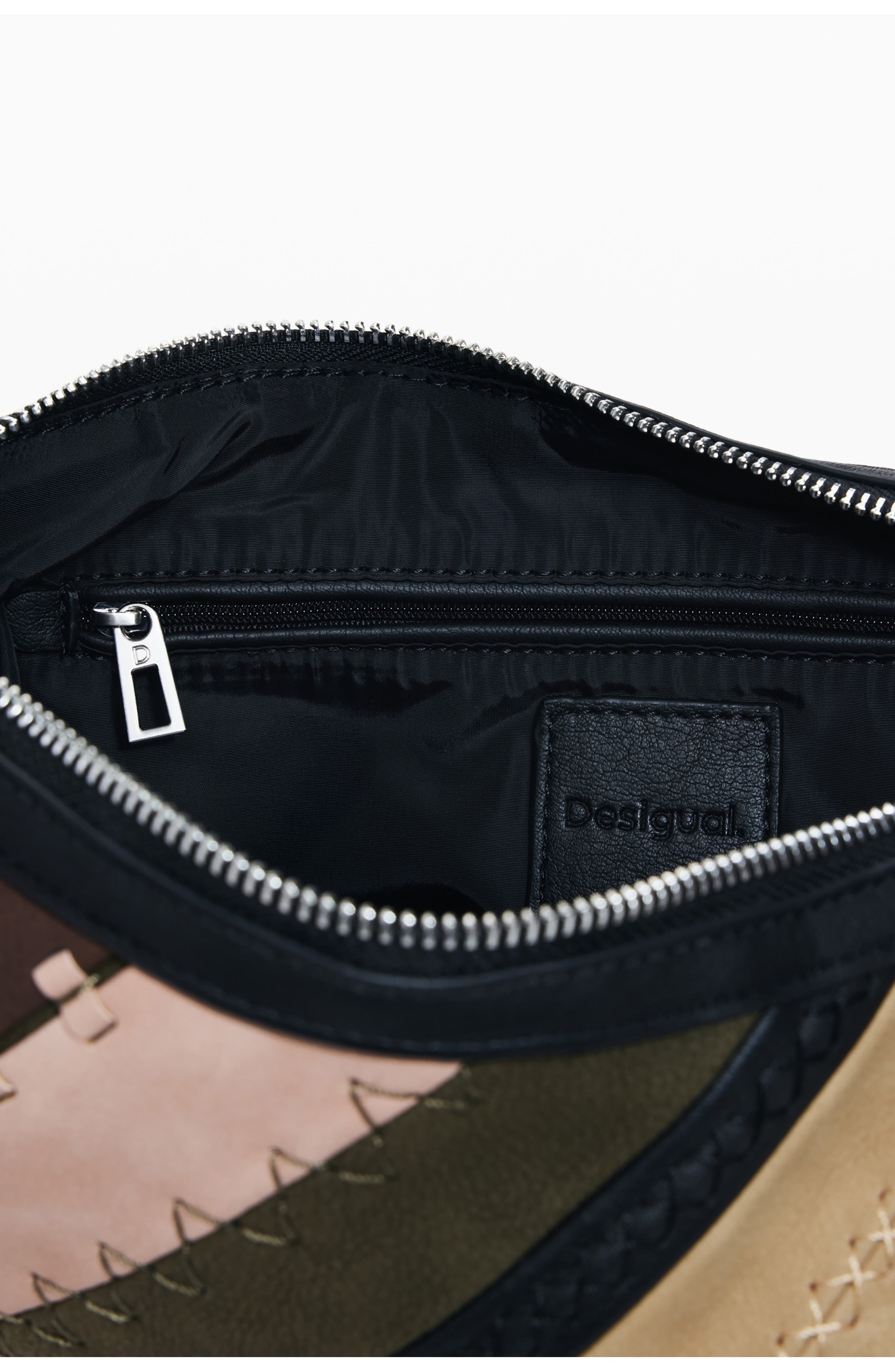 Desigual Faux Leather Crossbody Bag, Alternate, color, Brown