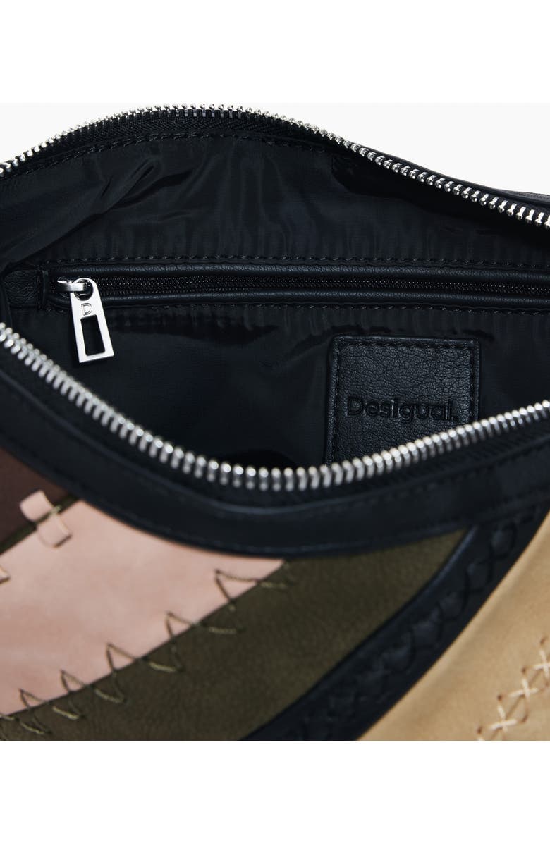 Desigual Faux Leather Crossbody Bag, Alternate, color, Brown